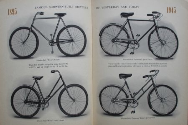 Schwinn-Built Bicycles "50 years of Bicycles" Bicycle-History 1945 (3795)